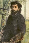 Pierre-Auguste Renoir Portrait of Claude Monet, oil painting on canvas